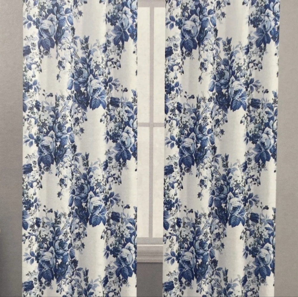 2 pc LAURA ASHLEY Drapes - 36Wx84L each - Picture 6 of 12